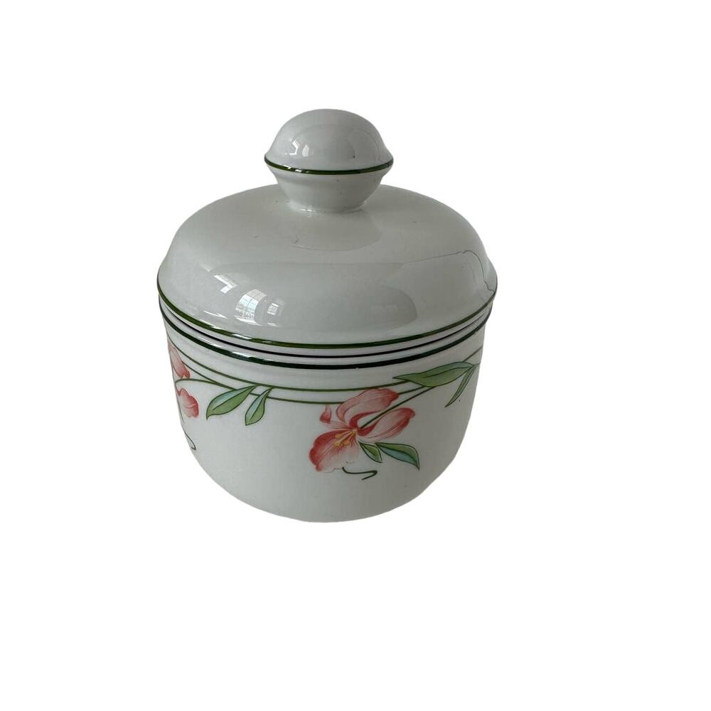 Vintage Villeroy and Boch sugar bowl with lid "Miami" pattern 1990s